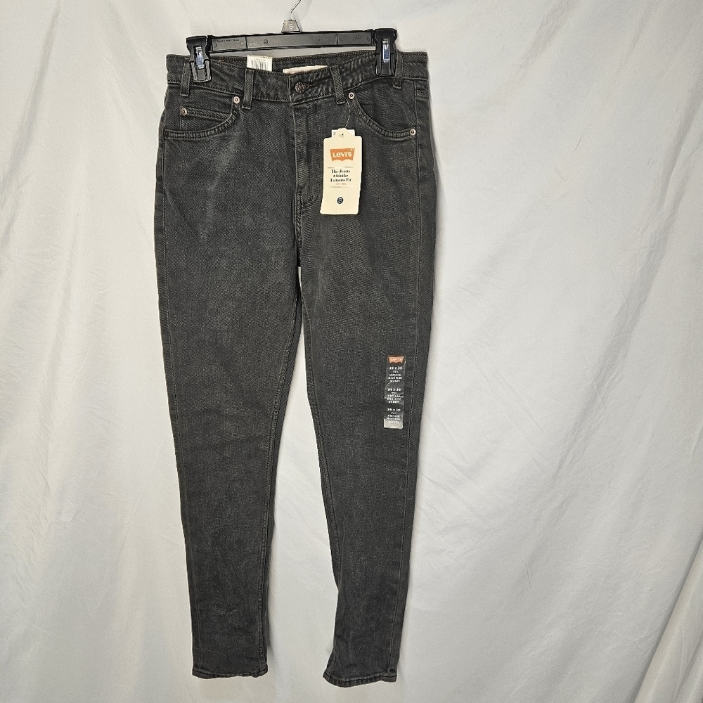 NWT LEVI’S 721 Cintage HIGH RISE SKINNY Jeans Women W29 L30 Black